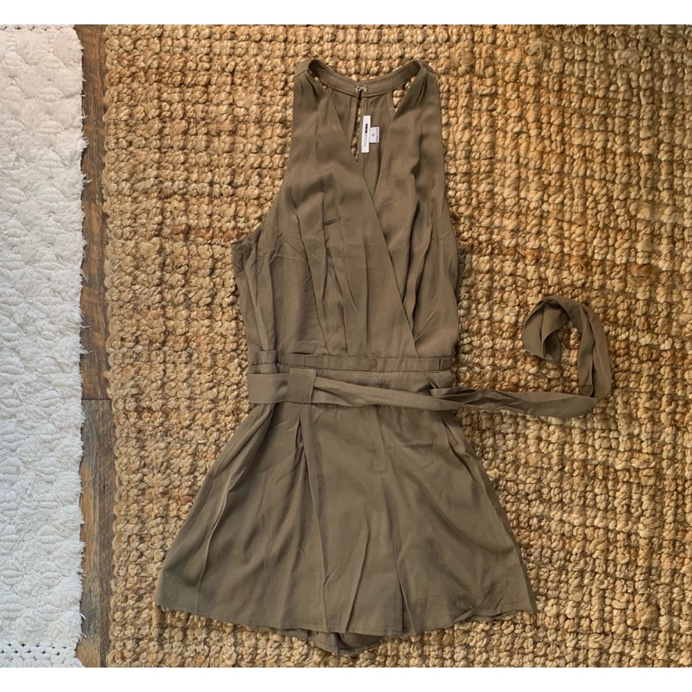Fashion Nova Sage Romper